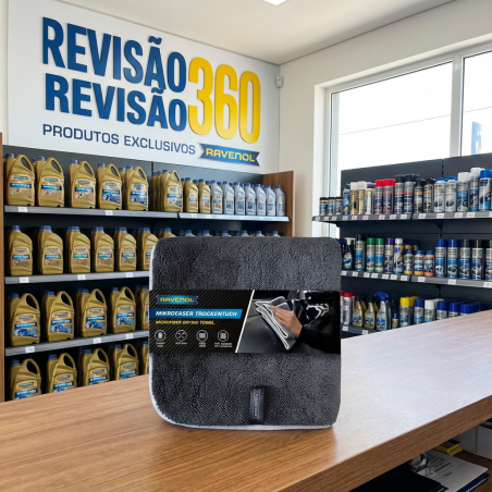 TOALHA DE SECAGEM DE MICROFIBRA RAVENOL COM LAÇOS TORCIDOS