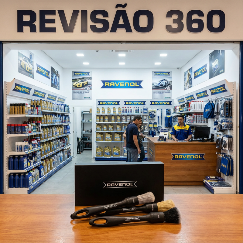 CONJUNTO DE PINCÉIS PARA DETALHAMENTO RAVENOL