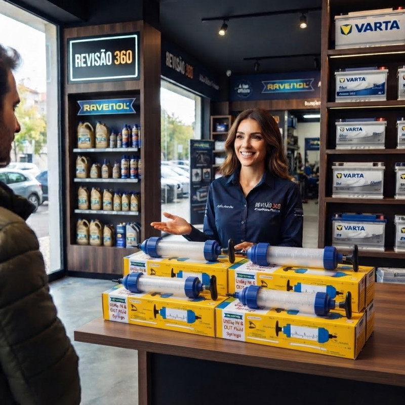 SERINGA DE FLUIDO RAVENOL UTILITY PARA ENTRADA E SAÍDA