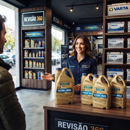 RAVENOL HVS ÓLEO SINTÉTICO DE ALTA VISCOSIDADE SAE 10W-60