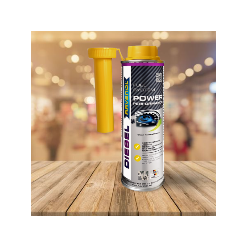 RAVENOL Diesel Power Performance é um aditivo de combustível altamente eficaz para todos os motores diesel