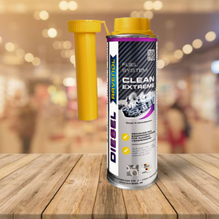 RAVENOL Diesel Clean Extreme é um aditivo de combustível para todos os motores diesel para limpeza